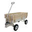 Transport extérieur, tous les terrains, balustrades en bois, pneus solides, transport de jardin, capacité de charge: 176 lb