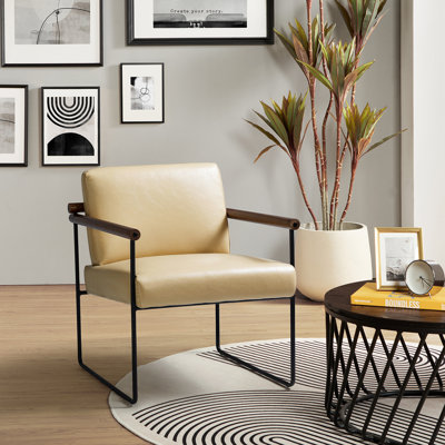 Fauteuil ergonomique en cuir Avelina