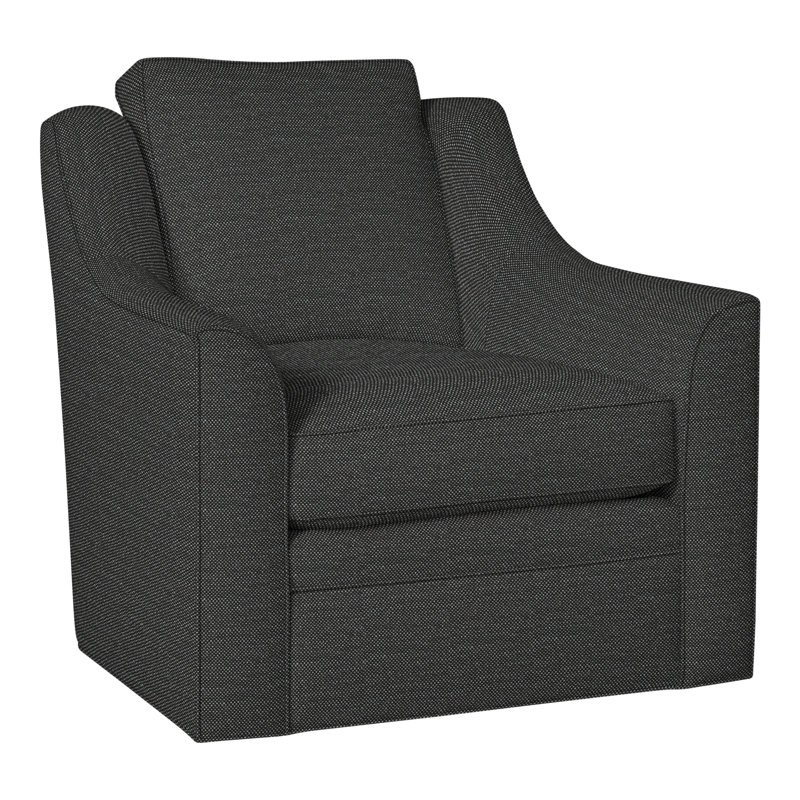American Bungalow Nicholas Barrel Back Swivel Chair, Perigold Ishi Anthracite