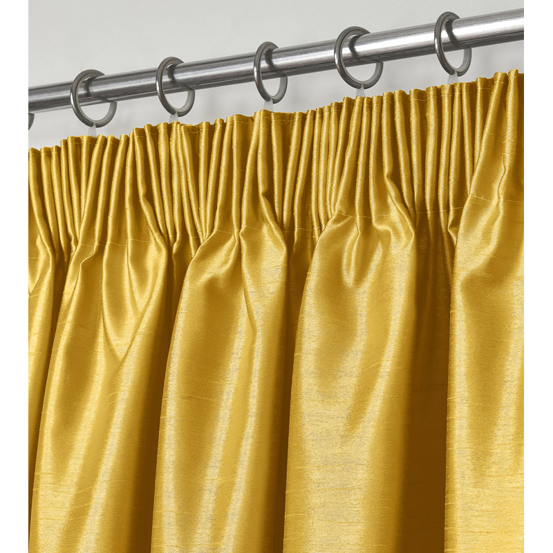 Gulya Curtain, Ochre, 66cm Width x 90cm Drop