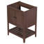 Base de meuble-lavabo 24 po seulement, structure en bois massif, armoire de rangement avec portes et tablette ouverte-111123964