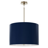 Jack Pendant - 4-Light - Modern Brass - Shannon Oyster Fabric