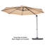 Aneel 330cm Cantilever Parasol