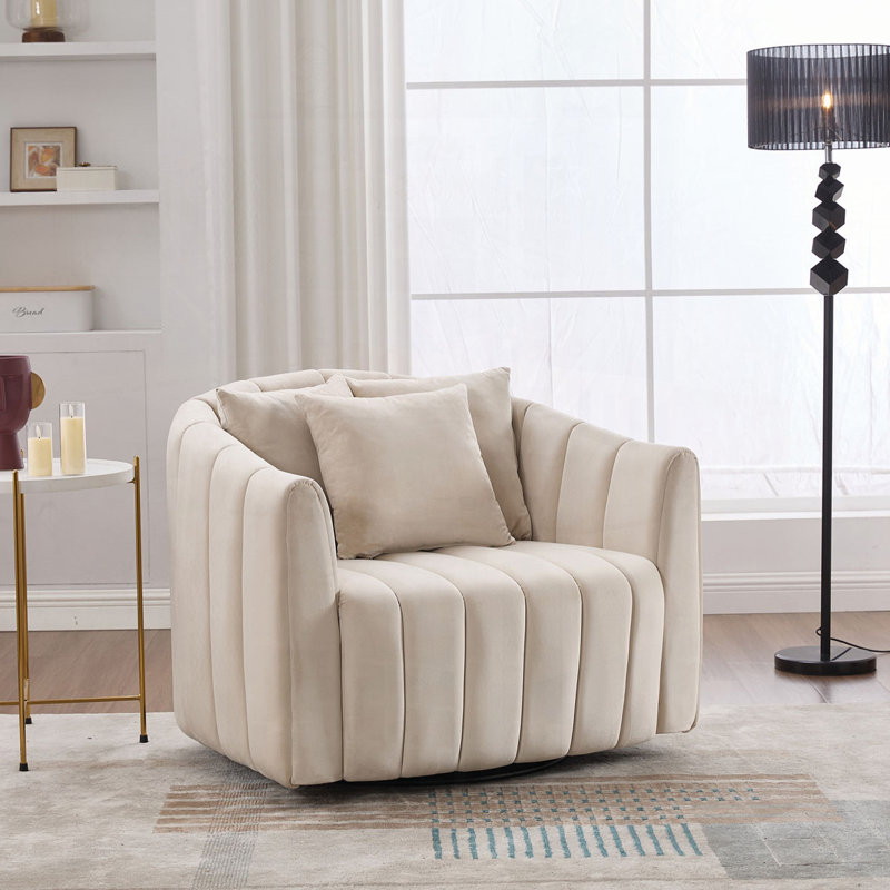 Canapé-lit simple pliable de 40 po avec accoudoirs et dossier, Beige