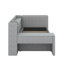 Lit de jour simple tapissier avec tiroirs, tablettes, armoires rabattables et table d'appoint-1845014451