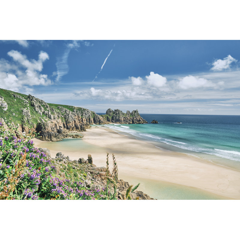 Pedn vounder beach by creacart - Wrapped Canvas Rectangle Print, 51cm H x 76cm W