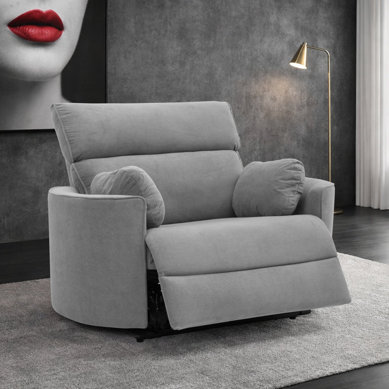 Canapé inclinable 52,5 po, Gris