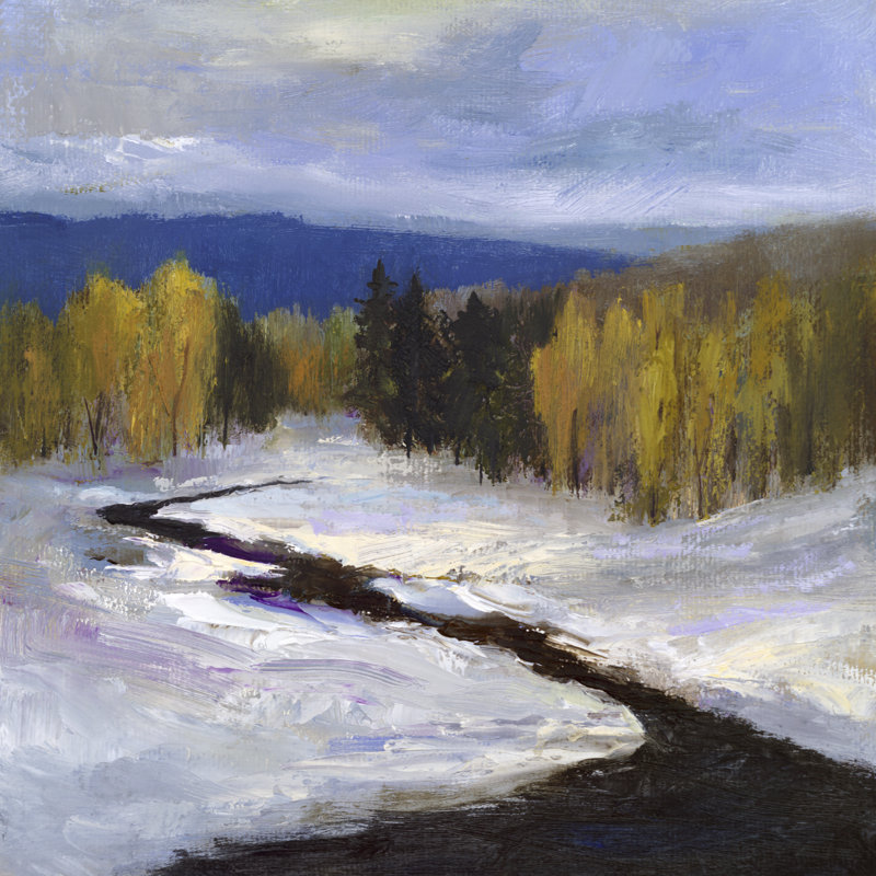 " Mountain Colors II " by Sheila Finch Painting Print, 12" H x 12" W