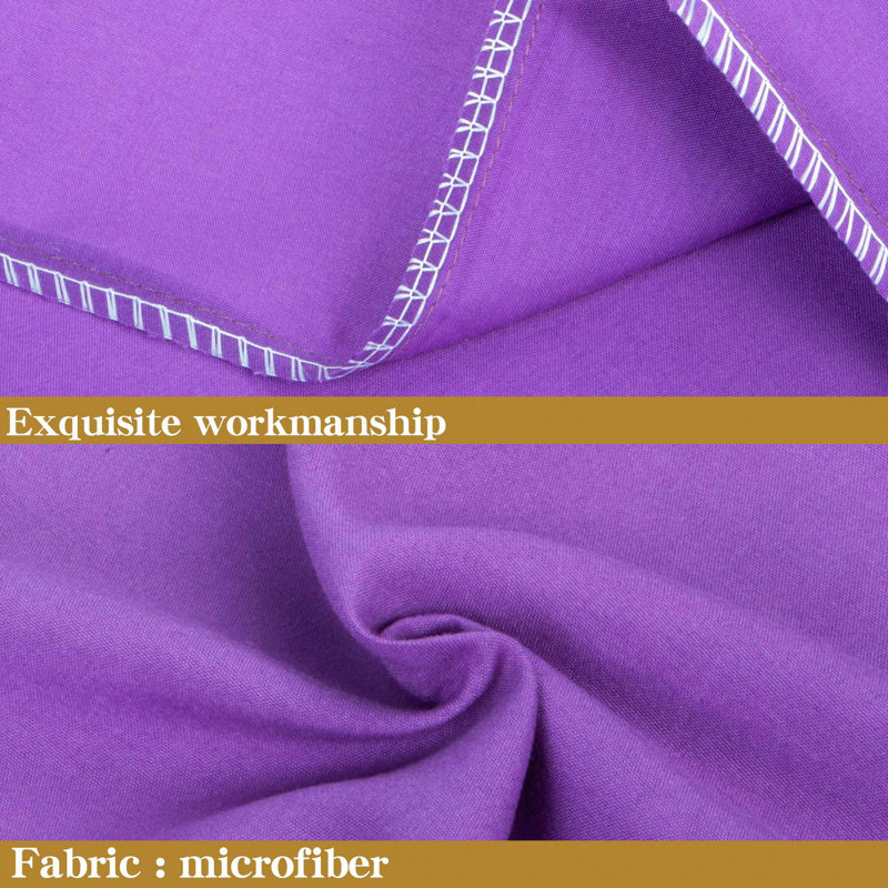 Paquet de 4 taies d'oreiller en microfibre brossée moelleuse - Enveloppes infroissables résistantes aux taches 20 x 30 po