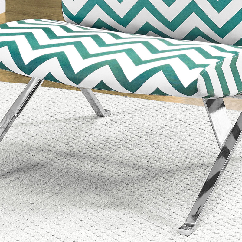 Chaise d'appoint, sans accoudoirs, tissu, salon, chambre à coucher, Sarcelle