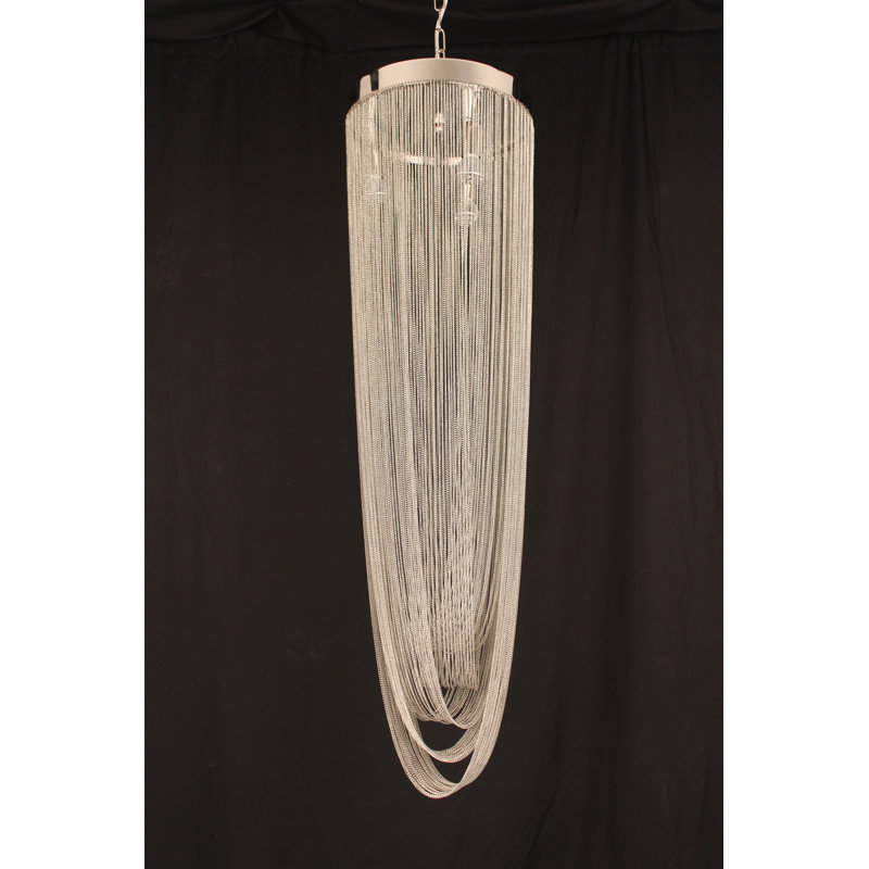 3 - Light Chrome Unique/Statement Pendant