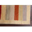 Tapis multicolore noué à la main de conception unique 2 pi 6 po x 4 pi 3 po