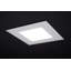12 Watt LED Direct Wire Downlight With Night Light 6 Inch Remote Driver CCT Selectable Dimmable Square White Finish