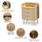 Nightstand With Charging Station USB Port Led Lights And 3 Storage Drawers-563277618