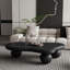 Table basse de 40 po en forme de nuage avec 3 pieds sphériques pour le salon-111988108-111988114-111988115