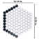 Metro Geo 1" Hex Matte White with Black Edge 10-1/2" x 11-5/8" Porcelain Mosaic Tile