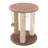 PETMAKER Cat Scratching Post - Scratcher Posts with Carpeted Scratch Pad Base and Perch - Furniture Scratching Deterrent for Indoor Cats-70897448