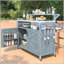 Îlot de cuisine extérieur polyvalent avec des matériaux de qualité supérieure et de multiples options de rangement-1327168872