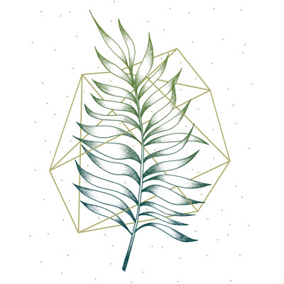 «Geometric and Nature I» par Barbara Hollaus - reproduction