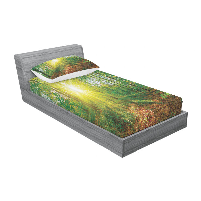 Microfiber Sheet Set, Twin Sheet Set with Fitted Sheet