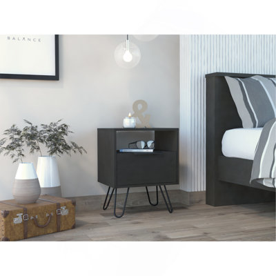 Table de chevet 1 tiroir Wenge