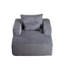 Fauteuil moelleux en velours côtelé Fluffy