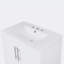 Meuble-lavabo sur pied simple 30 po avec plateau en céramique Wanema