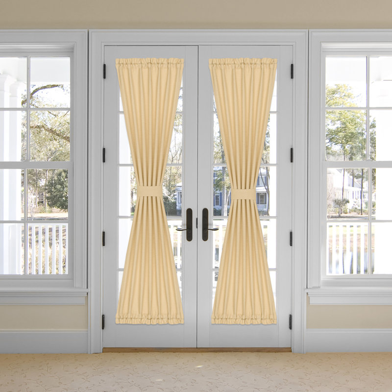 Panneau de rideau simple Lamesa, Brun clair, L 25 po x L 72 po