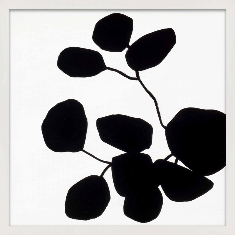 Modern Botanical 5 Print by Lee Lessem, 30" H x 30" W x 1.25" D, White Framed Paper