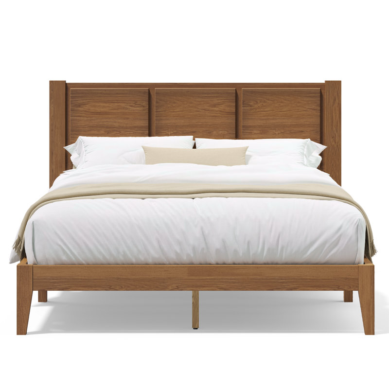 Knighten Solid Wood Bedroom Set, Walnut, Full