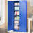Blue Garage Storage Cabinet with Lock and 6 Shelves,,Metal Cabinet with Locking Doors  Lockable Storage Cabinet for Home,Office,Shop, Blue