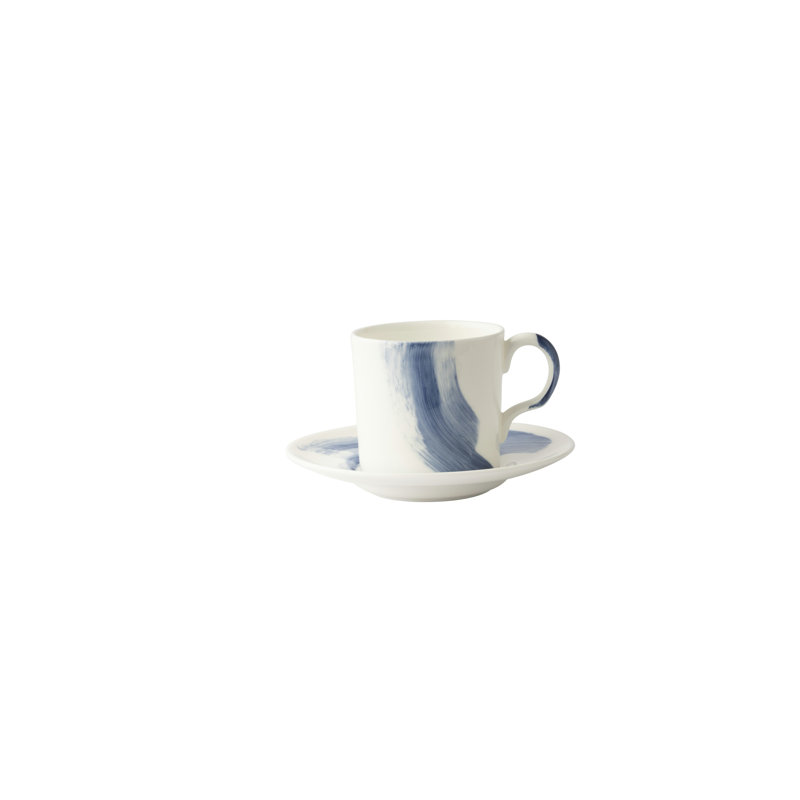 Brushstroke Bone China Coffee Mug