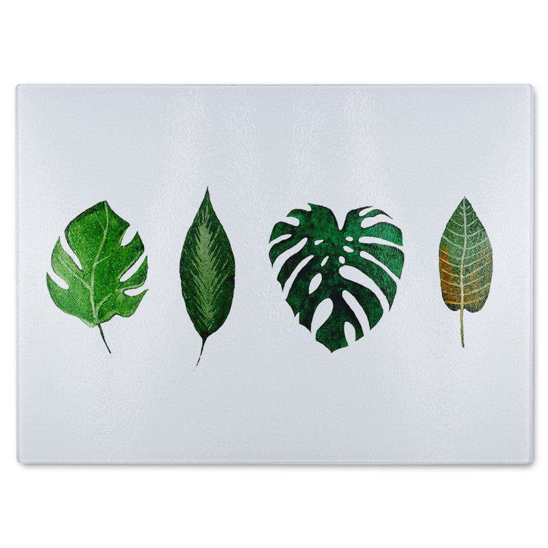 leaves selections Designer Glass Chopping Board
