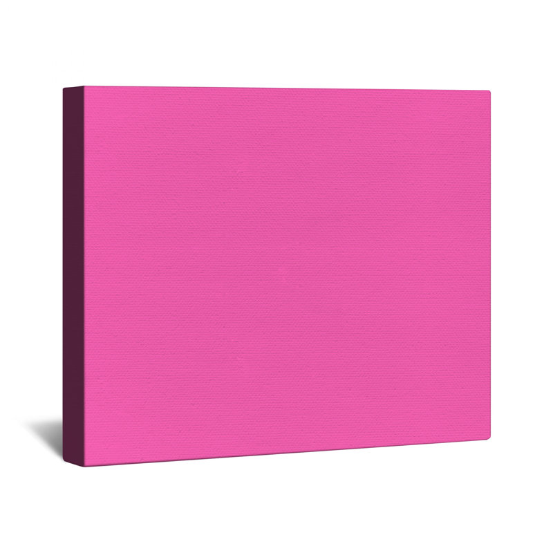 Toile tendue sur fond rose uni , 32 po x 32 po