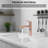 Modern 2-In-1 Fountain Flow Bathroom Faucet - Rose Gold Zinc Deck Mount For Rv & Apartment-122764518