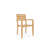Fleisig 5-Piece Rectangular Teak Outdoor Dining Set with Extendable Table and Stacking Armchairs