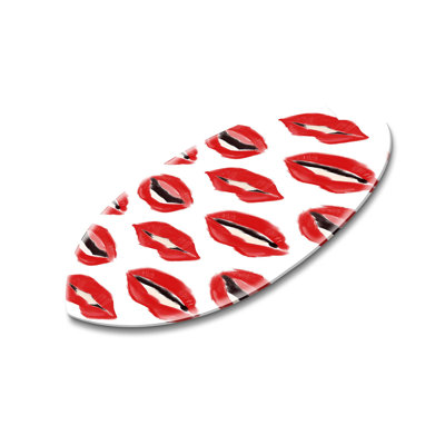 Corey Paige - Painted Lips Skimboard Fashion and Glam Acrylic by Oliver Gal