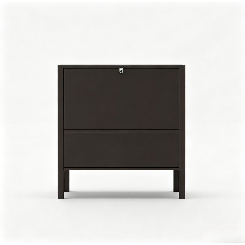 Meuble d'appoint, buffet de rangement autoportant avec tiroirs et placard à portes cintrées, console en bois pour salon/entrée