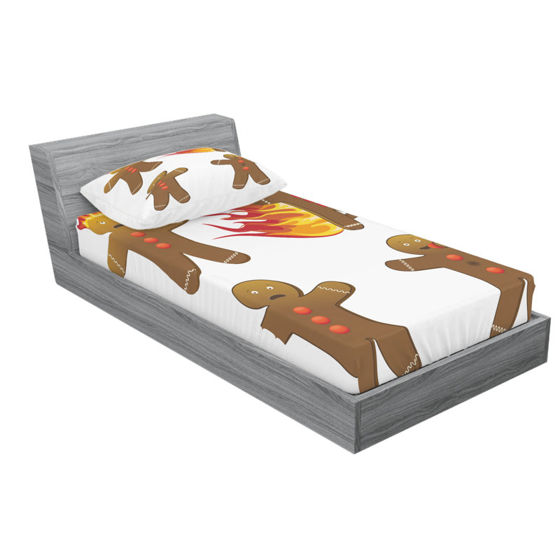 Microfiber Sheet Set, Twin Sheet Set with Fitted Sheet