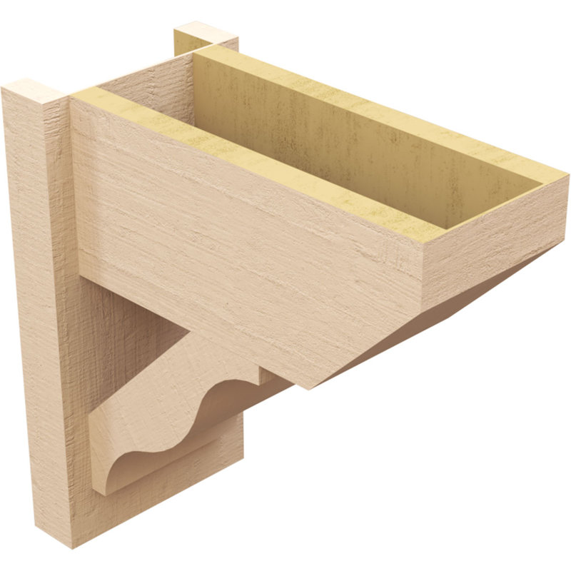 Bois de cèdre brut Funston Slat, H 16 po x l 8 po x P 16 po