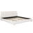 Arden Contemporary Upholstered Platform Bed With Cotton-Linen Blend Fabric And Wood Frame-163138315