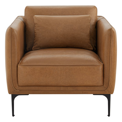 Rae Genuine Leather Upholstered Armchair