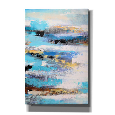 'Abstract Landscape' by Christov Art, Giclee Canvas Wall Art
