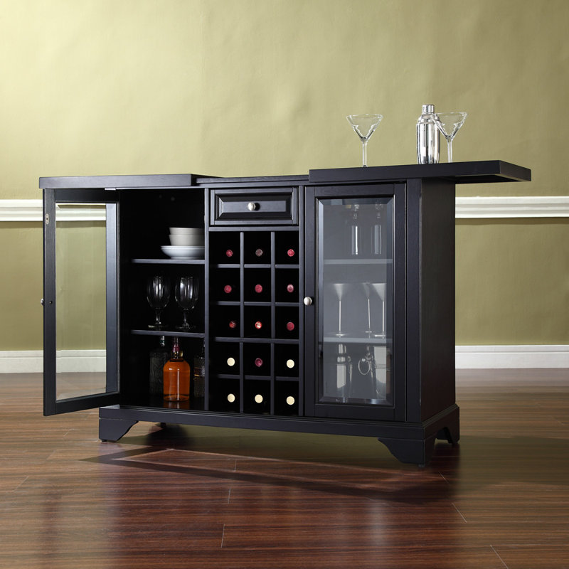Bar avec rangement pour le vin Hedon, Noir