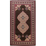 Power Loom Brown/Red/Beige Rug