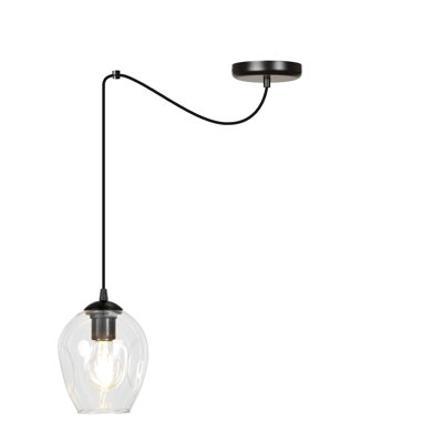 Cadfan 1 - Light Black Single Pendant