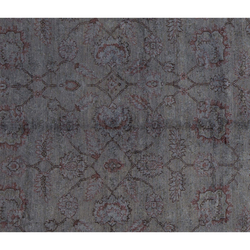 Wool Oriental Area Rug in Dark Green