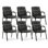 Ensemble de 6 chaises de conférence robustes en similicuir robuste, sièges de réception robustes