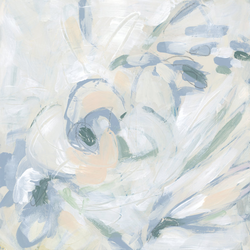 Abstract Flower Fresco II by June Erica Vess - Wrapped Canvas Print, 30cm H x 30cm W