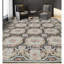 Tapis noir et beige noué à la main de haute qualité